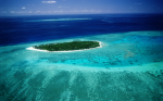 Arieal View Coral Island wallpaper